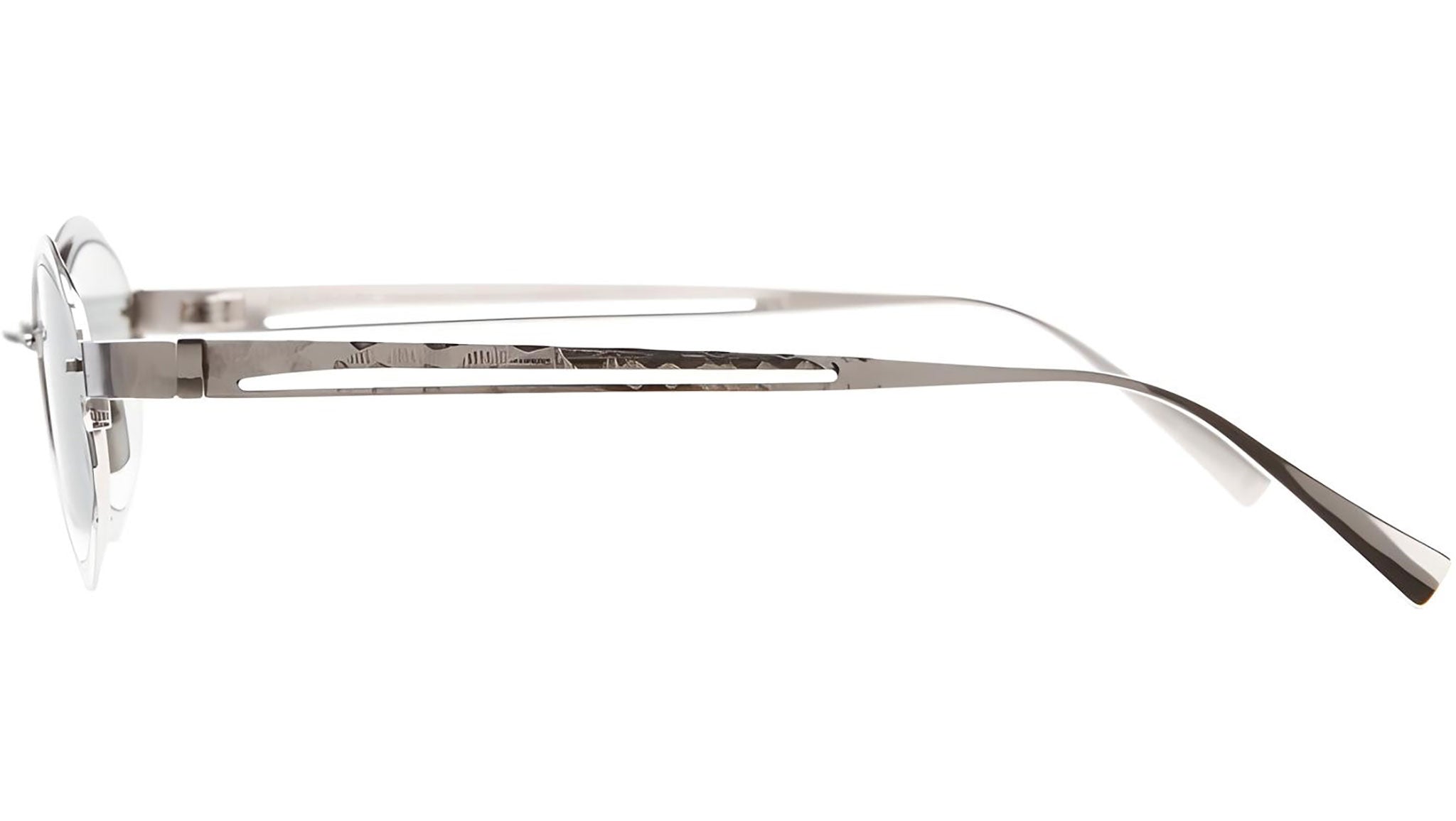 KUBORAUM クボラム H01 オーバルフレーム シルバー サングラス Kuboraum H01 SV Silver Sunglasses - eye-oo.com