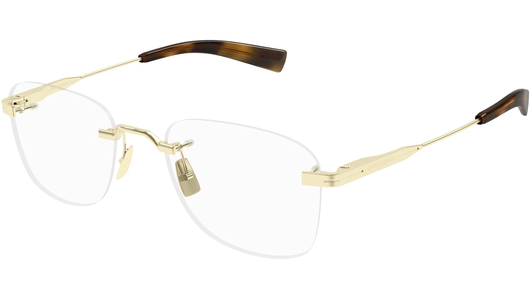 【最終価格】SAINT LAURENT PARIS 15aw L00 44 Saint Laurent SL 744 002 Light Gold Glasses - eye-oo.com