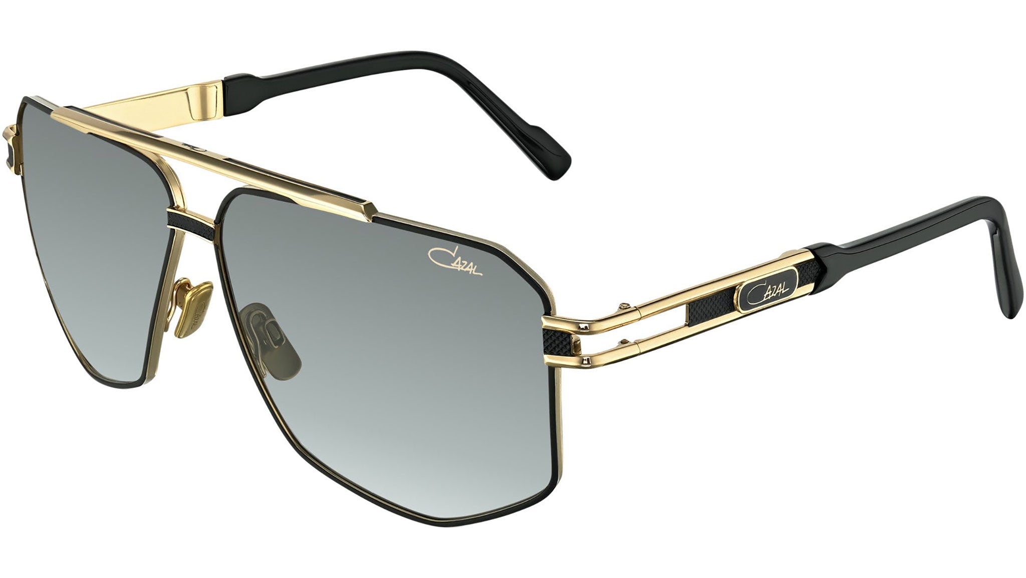 Cazal Model 9110 001 Sunglasses Black-Gold - eye-oo.com