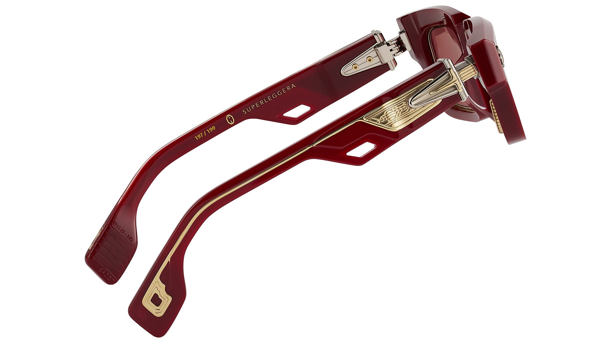 T HENRI Superleggera Sunglasses Grenat Red - eye-oo.com