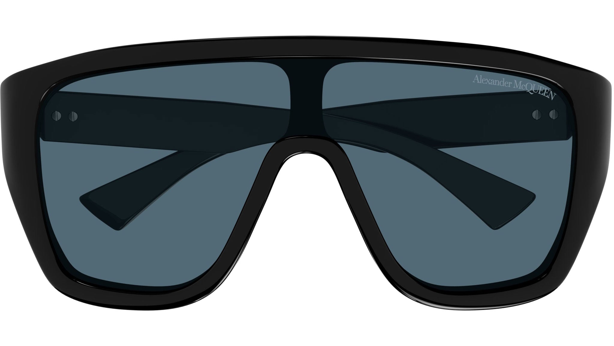 Alexander McQueen Rebellion 99MM Shield Black Sunglasses Alexander McQueen AM0354S 001 Sunglasses - US main image 2