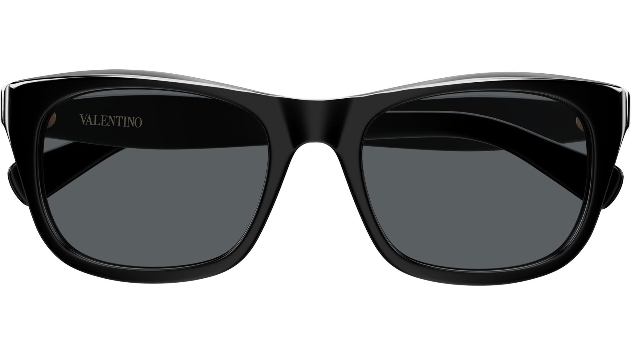 Valentino VG0013SK Sunglasses 001 Black Grey Rectangular - eye-oo.com