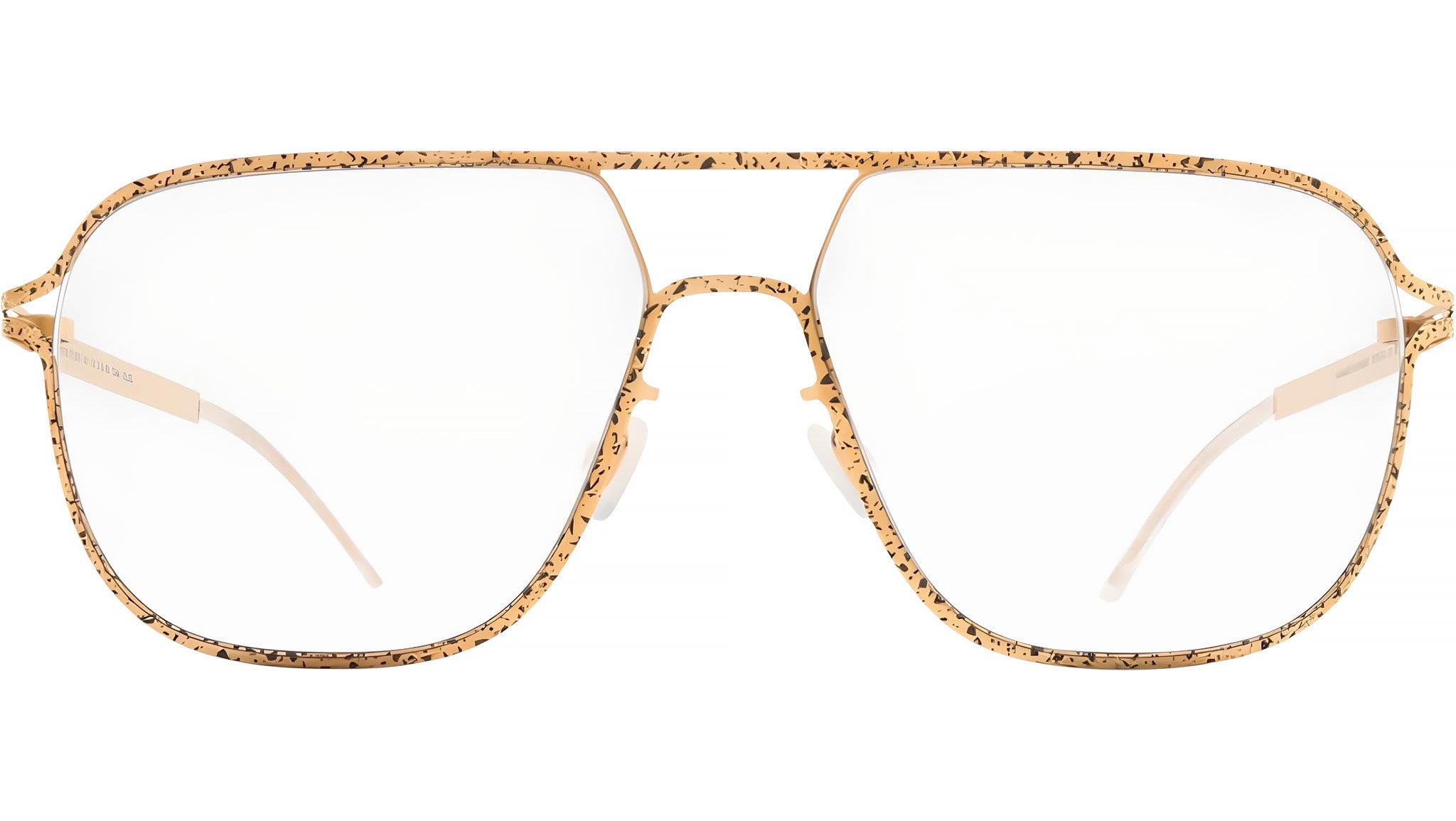 Mykita STUDIO 14.1 Sunglasses 646 Gold Black Terrazzo - eye-oo.com