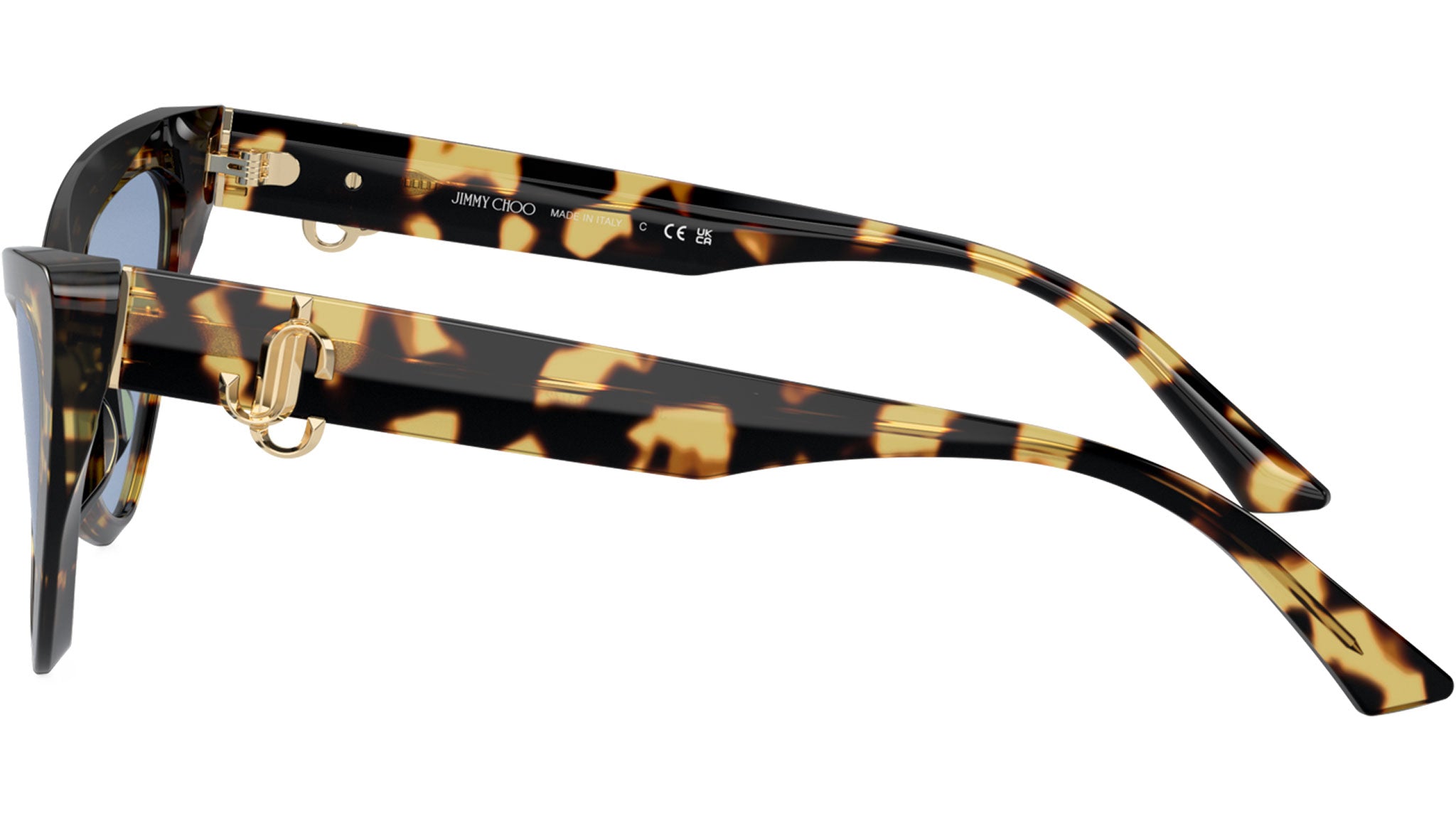 JC5008 Jimmy Choo Sunglasses 500472 Yellow Havana - eye-oo.com display picture 3