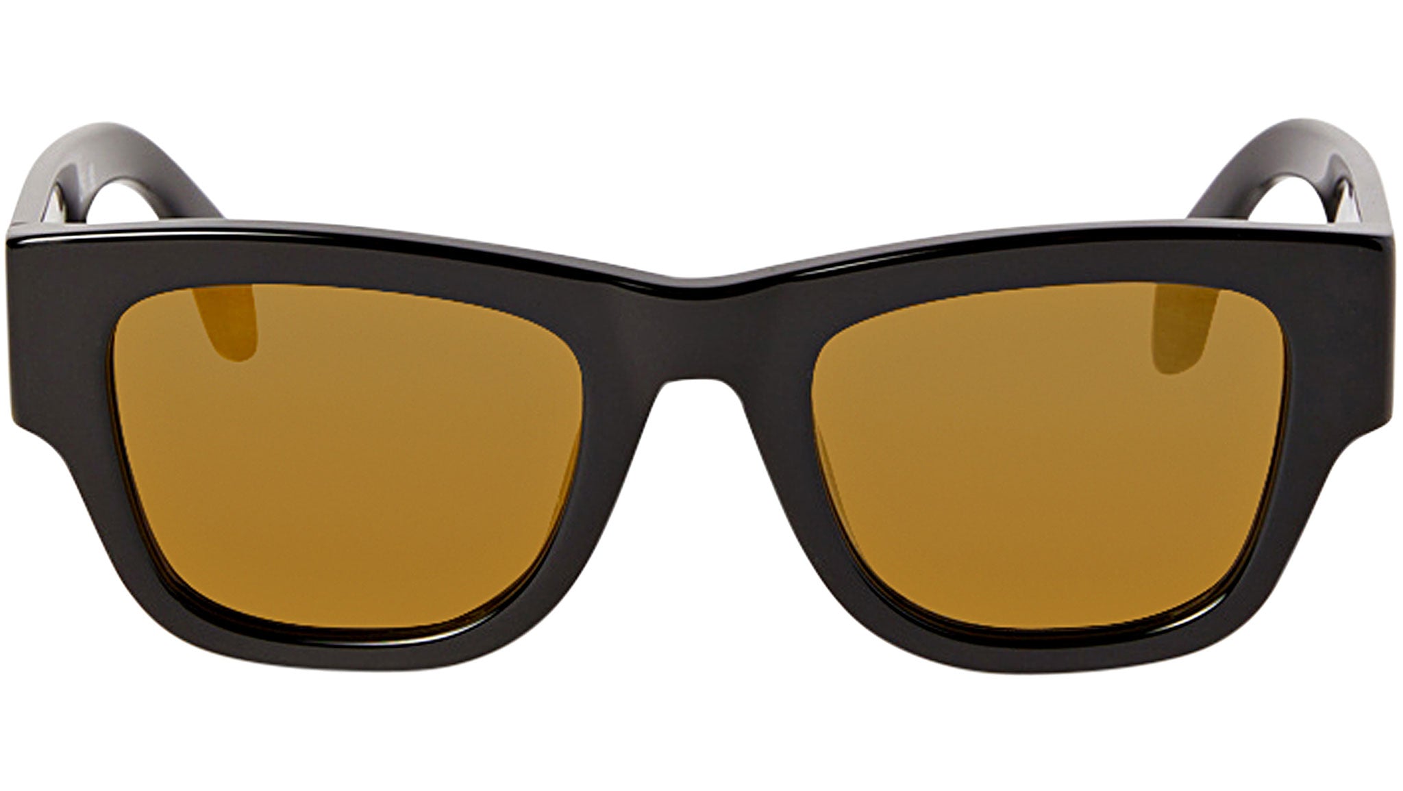 Palm Angels Black Sunglasses with Gold Logo and Brown Case new in: Eyewear by Palm Angels. Angel Sunglasses (black/dark  main image 4