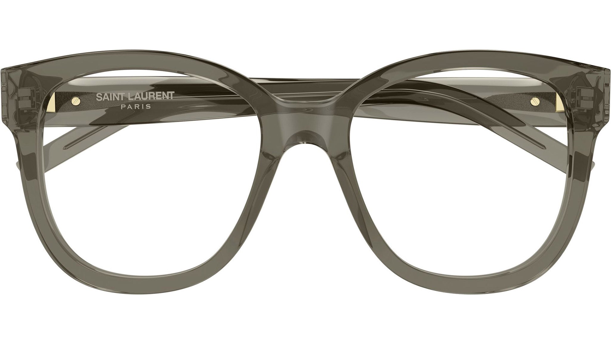 Saint Laurent SL M97 010 Transparent Brown Glasses - eye-oo.com