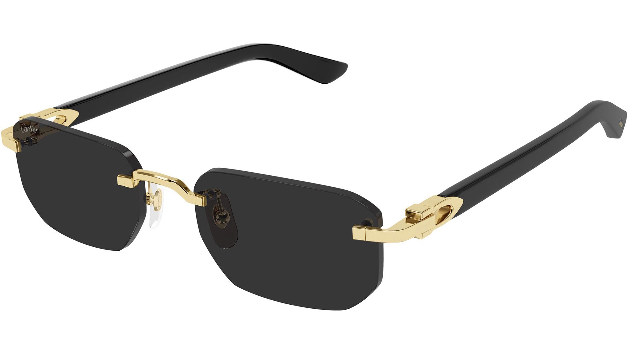 Cartier CT0622S Sunglasses 001 Gold Grey - eye-oo.com