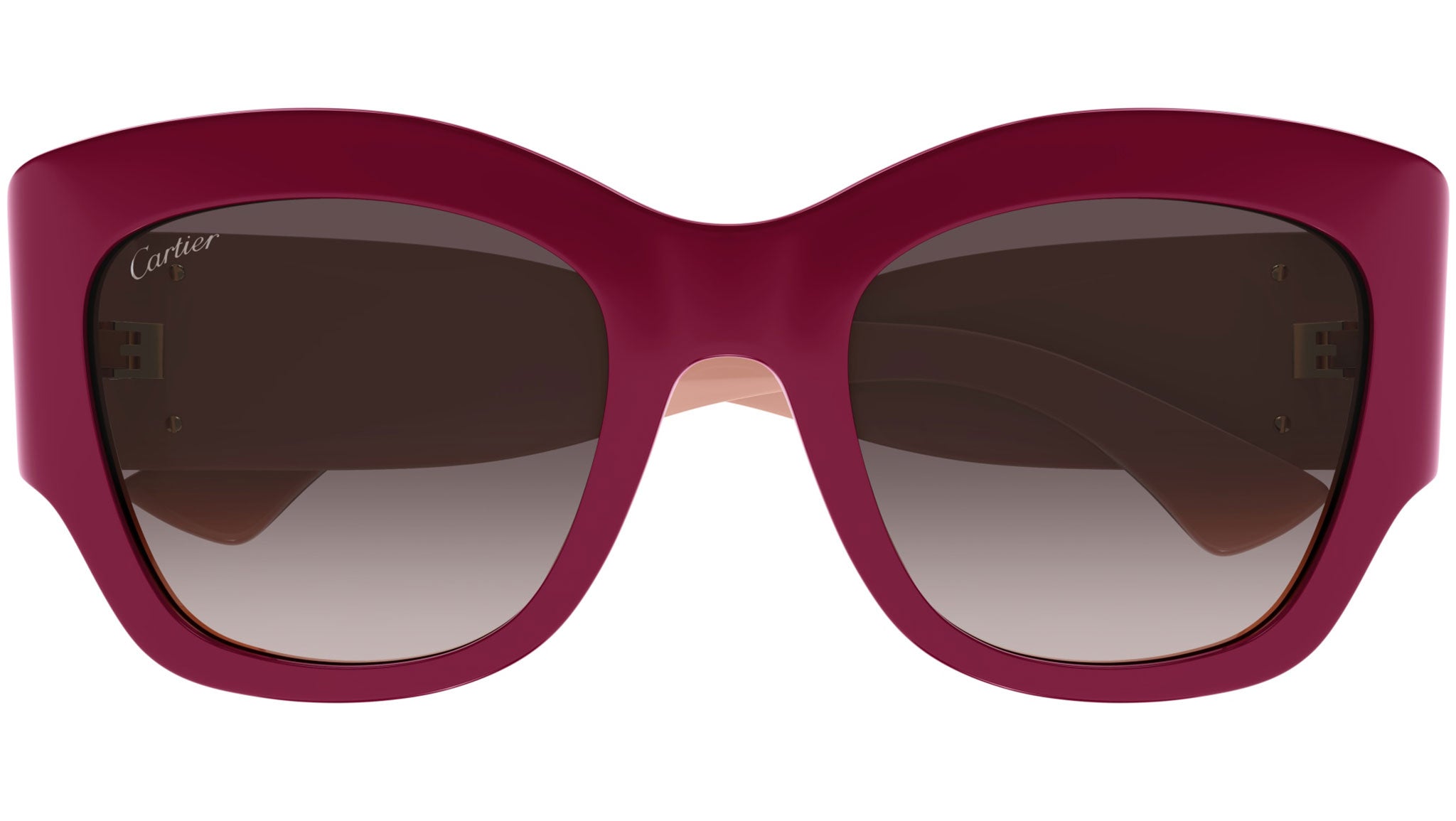 Cartier CT0304S 006 Nude Burgundy Sunglasses - eye-oo.com