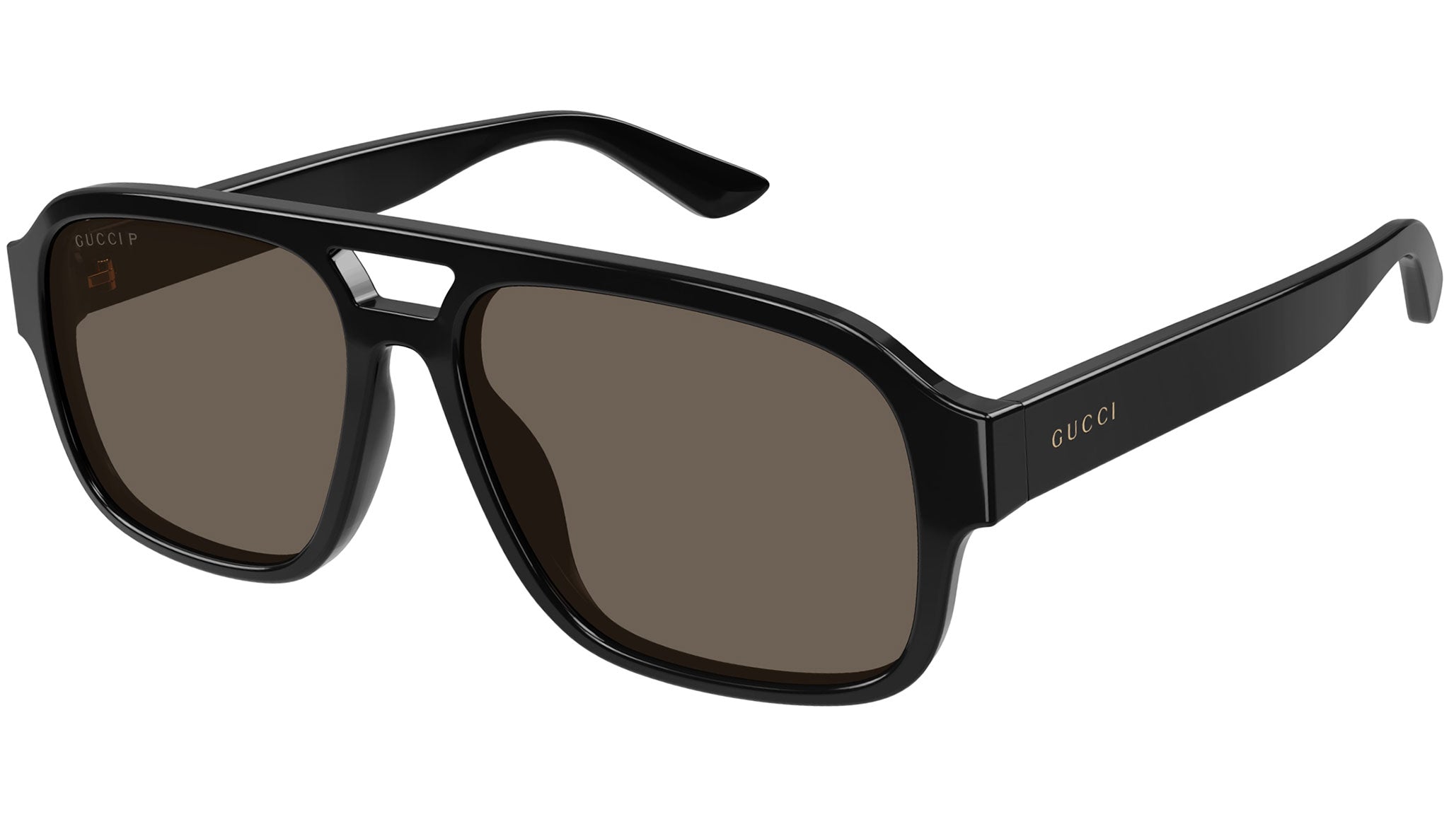 Gucci GG1342S 002 Black Brown Sunglasses - eye-oo.com
