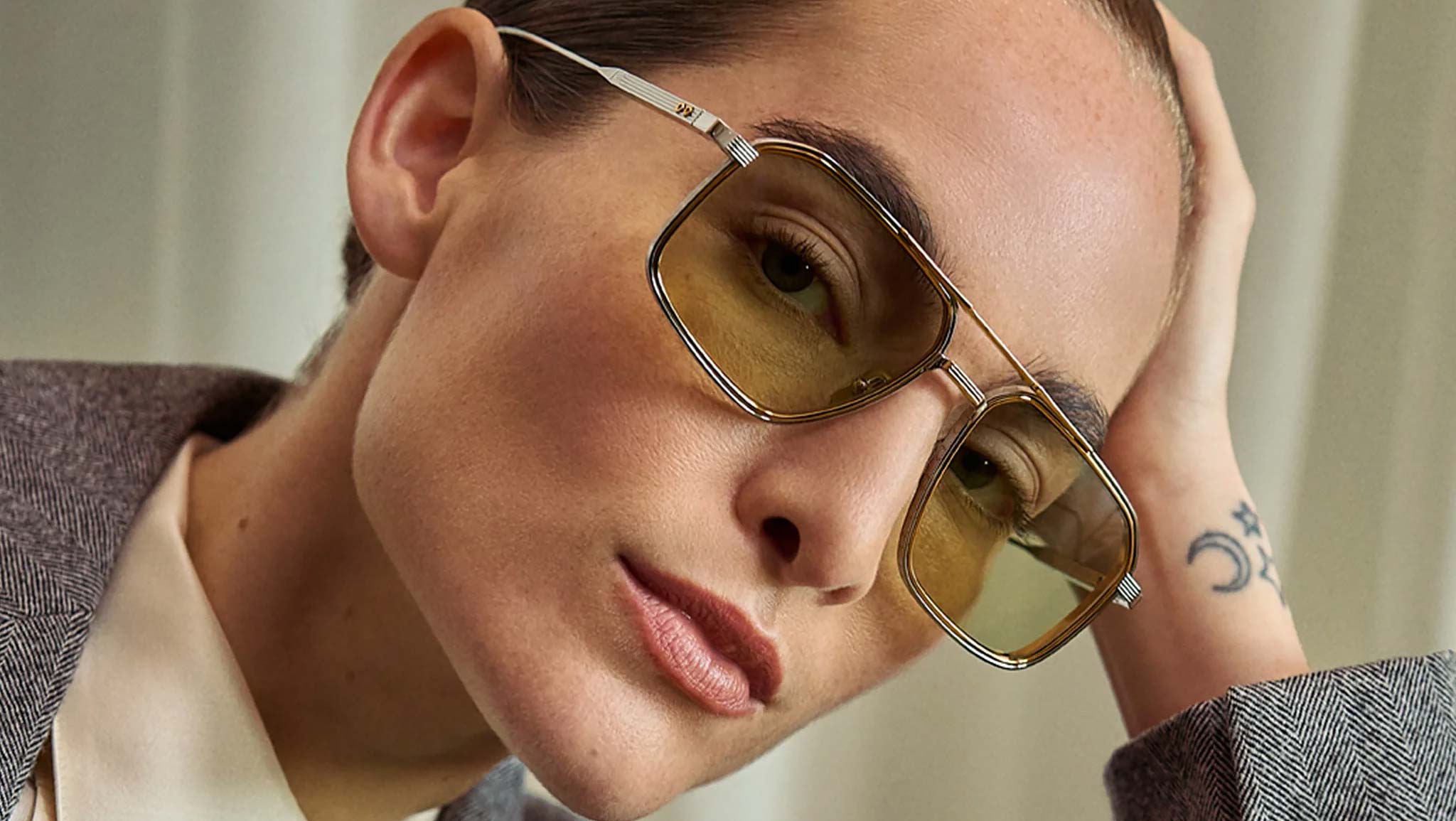 Cutler and Gross 1971 Sun 02 Sunglasses Silver Gold - eye-oo.com