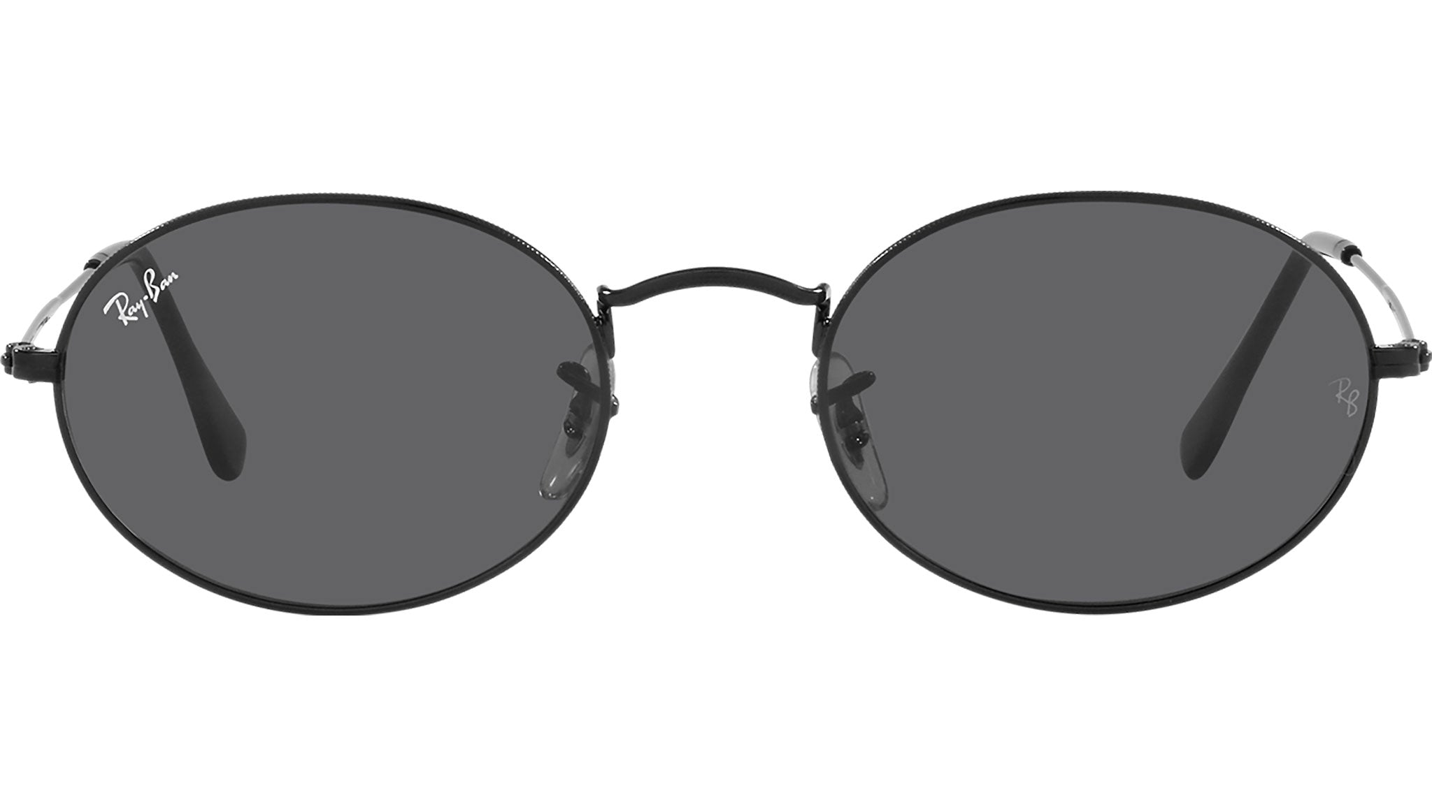 Ray-Ban サングラス RB3547 002/B1 54 OVAL New Ray Ban RB3547 002/B1 Oval Sunglasses Black w/54mm Dark Gray