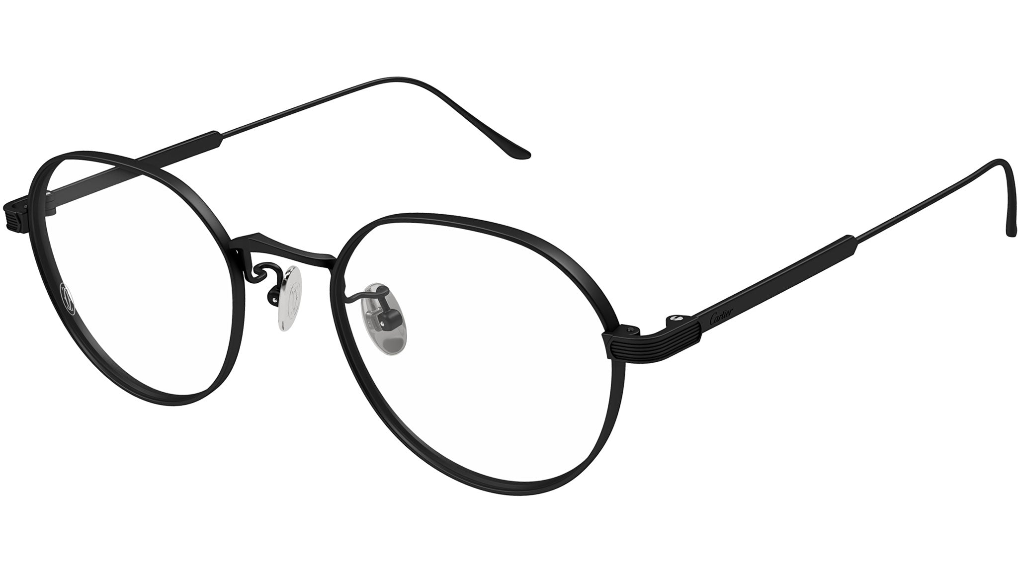 Cartier Première CT0561OA Eyeglasses 004 Matte Black - eye  display picture 2