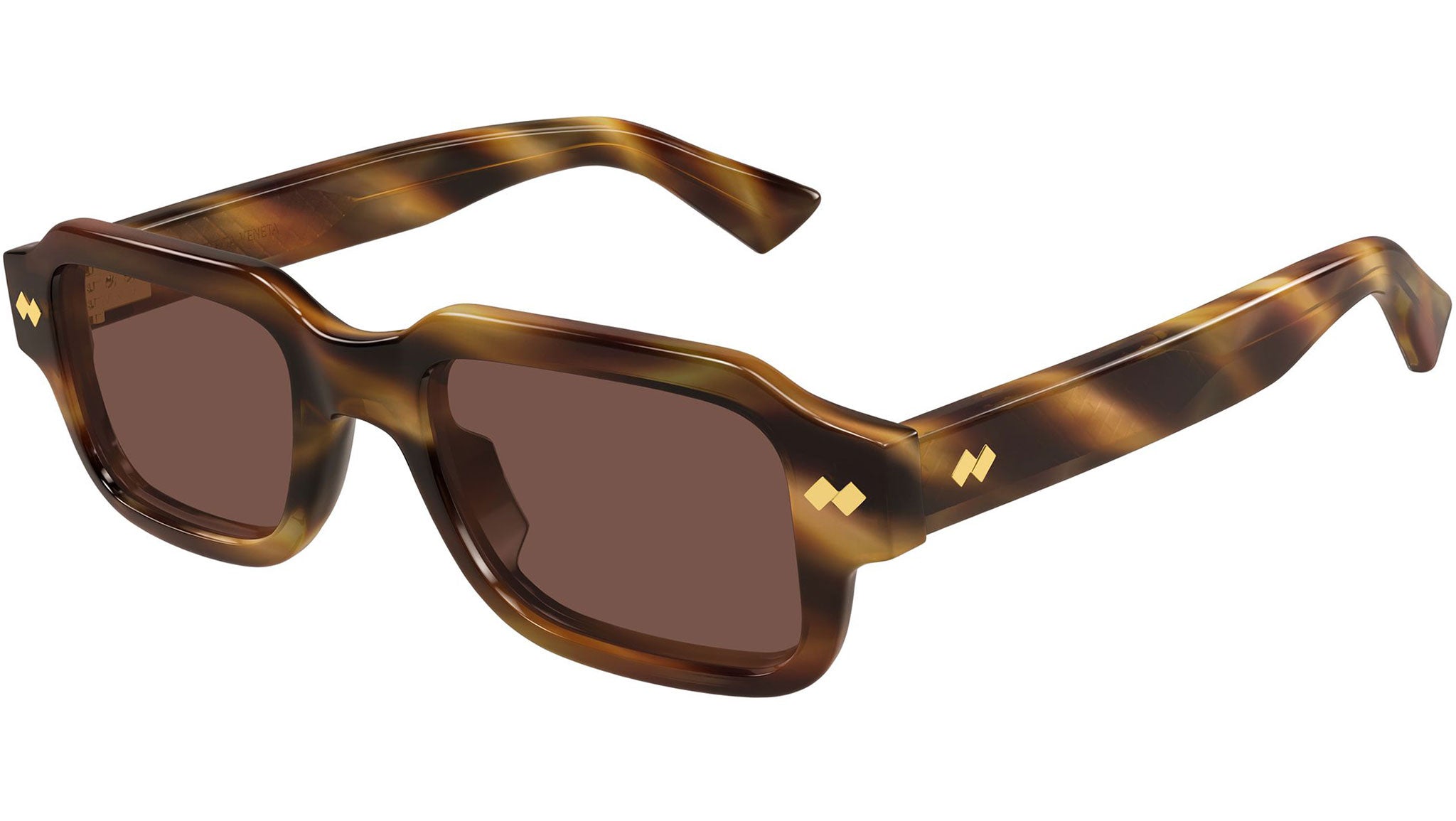 BOTTEGA VENETA ヴィンテージサングラス BV1442S Bottega Veneta Rectangular Sunglasses 002 Havana - eye-oo.com