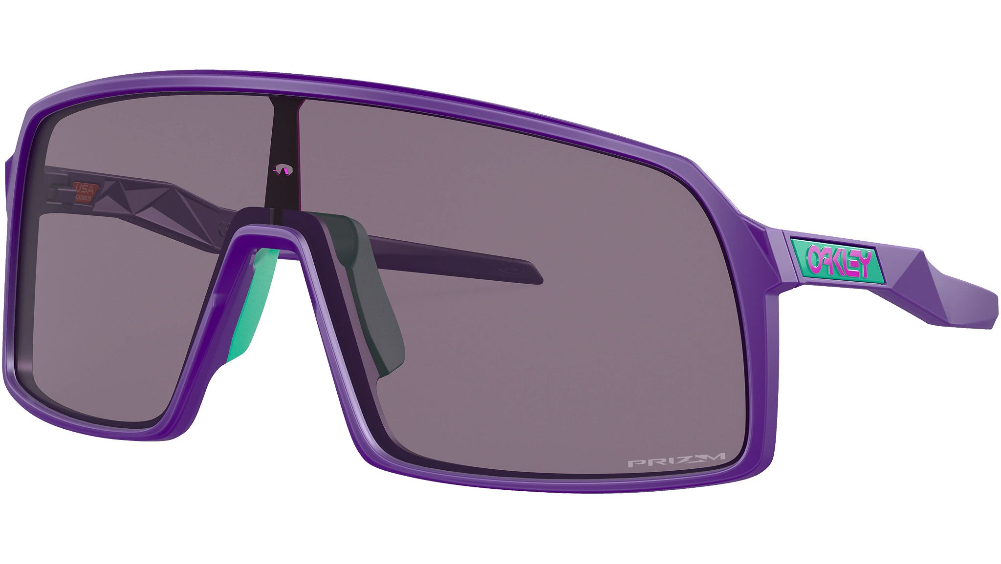 Oakley スポーツサングラス グリーン/パープル Sutro OO9406 89 purple - eye-oo.com