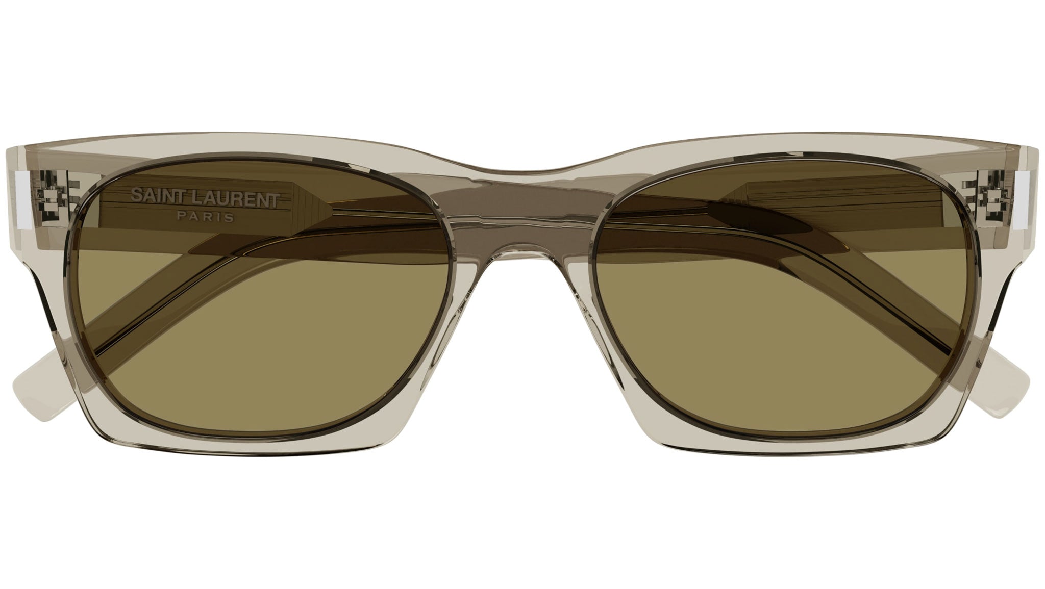 SL 402 Saint Laurent Sunglasses 018 Transparent Beige - eye 