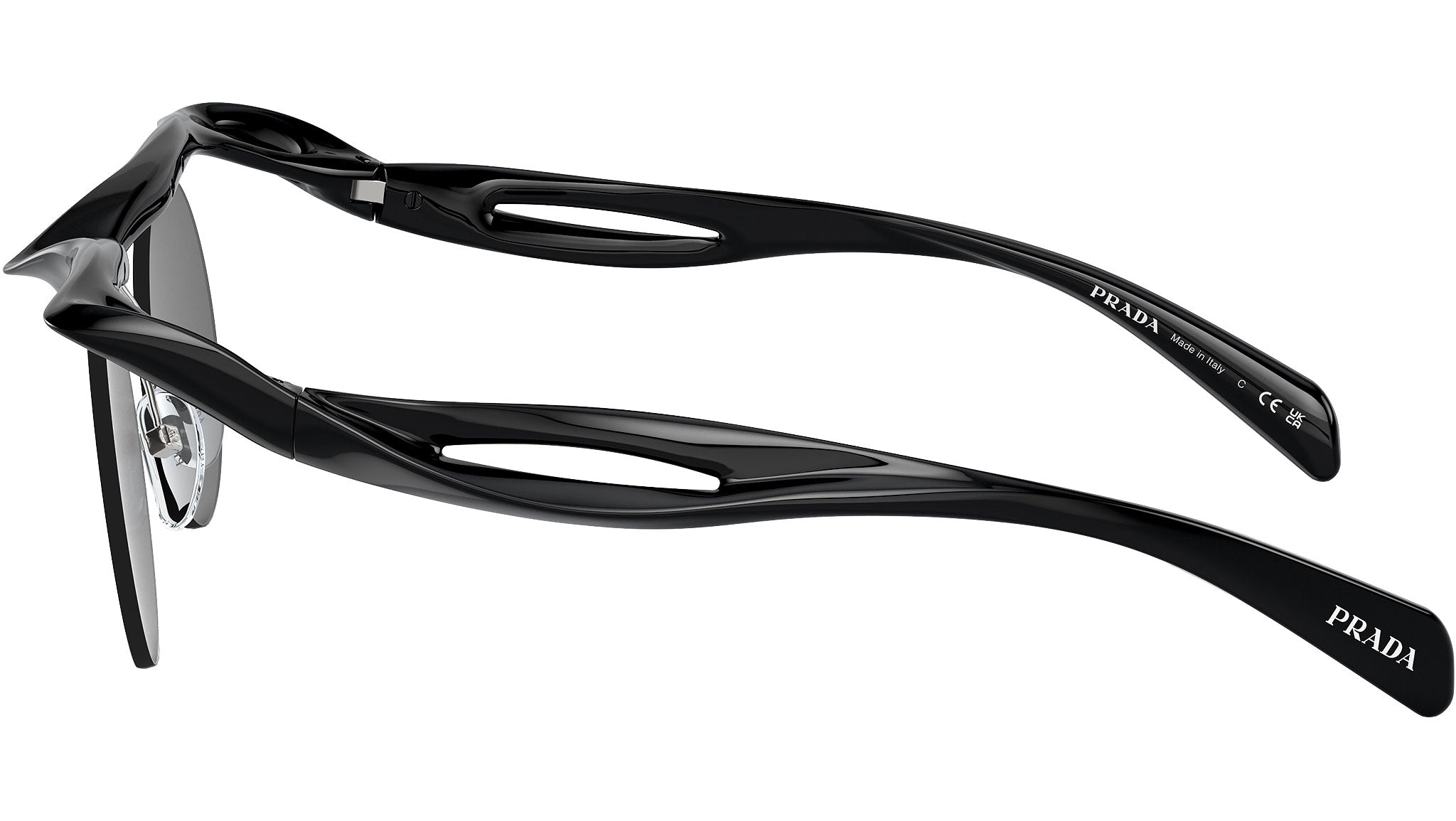Prada PR A18S Sunglasses 1AB5S0 Black - eye-oo.com