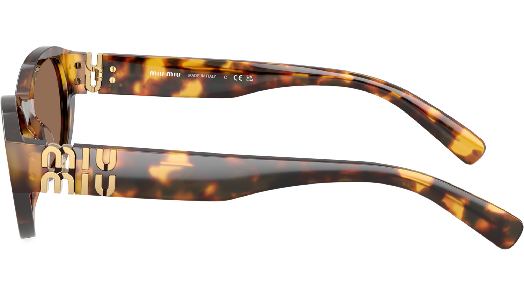 MU A03S Miu Miu Sunglasses 14L60M Honey Havana - eye-oo.com
