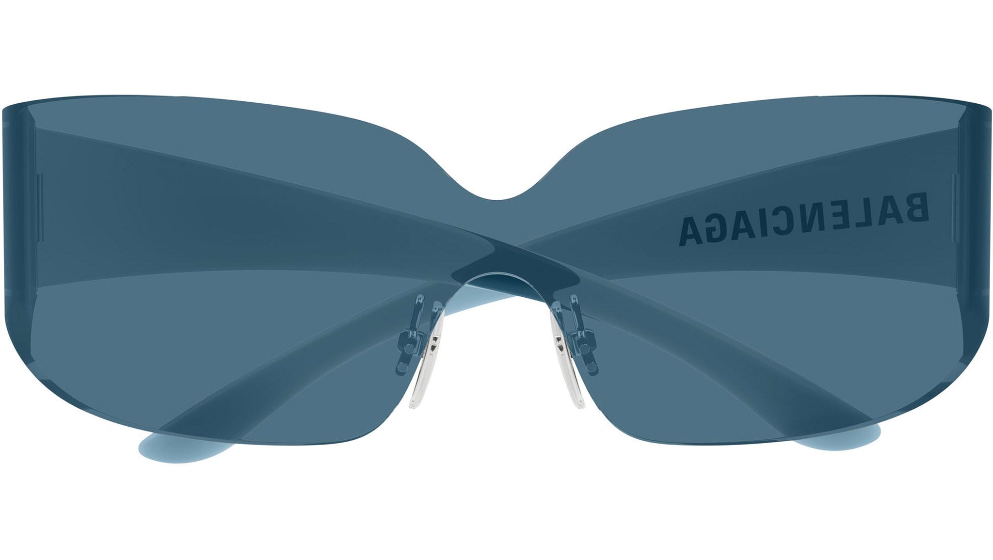 BB0421S Balenciaga Shield Sunglasses 003 Blue - eye-oo.com