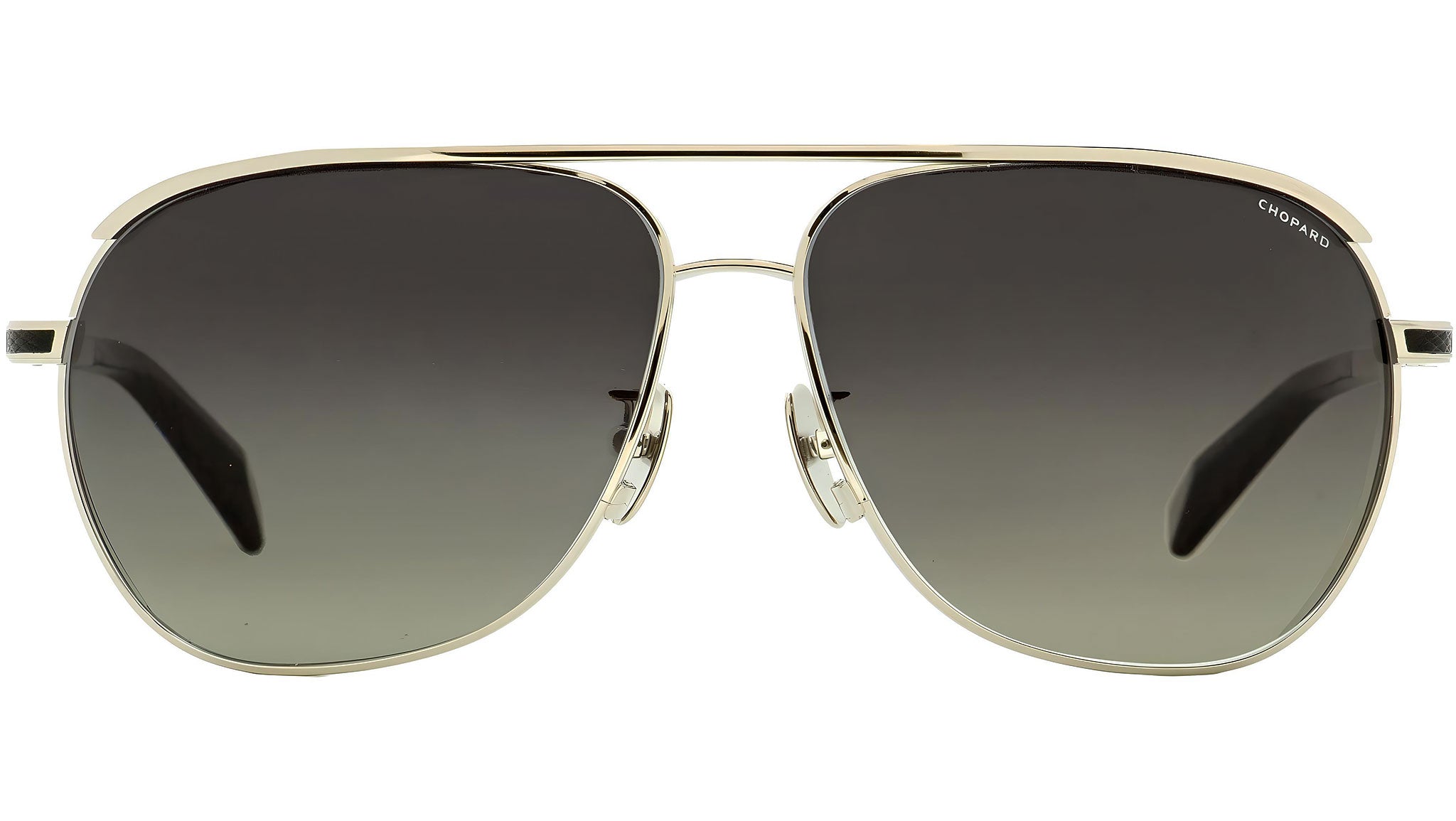 Chopard Aviator Style Gray Gradient Lens. Chopard SCHF82 301P Sunglasses Women main image 4