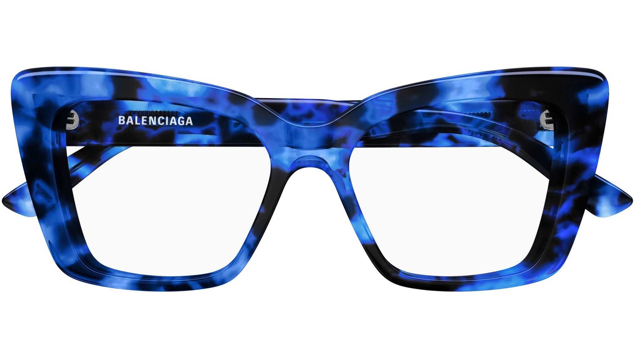 Balenciaga BB0297O Eyeglasses 004 Shiny Blue - Main Image