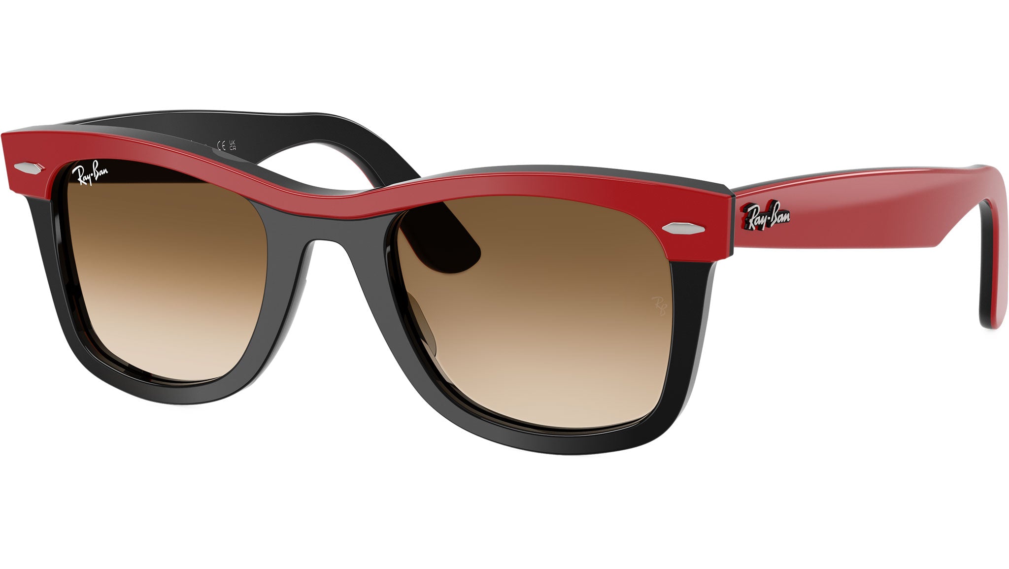 赤*星様 Ray-Ban レイバン サングラス NEW WAYFARER RB2 Wayfarer Street Neat RB2240 Ray-Ban Sunglasses 955/51 Red - eye-oo.com