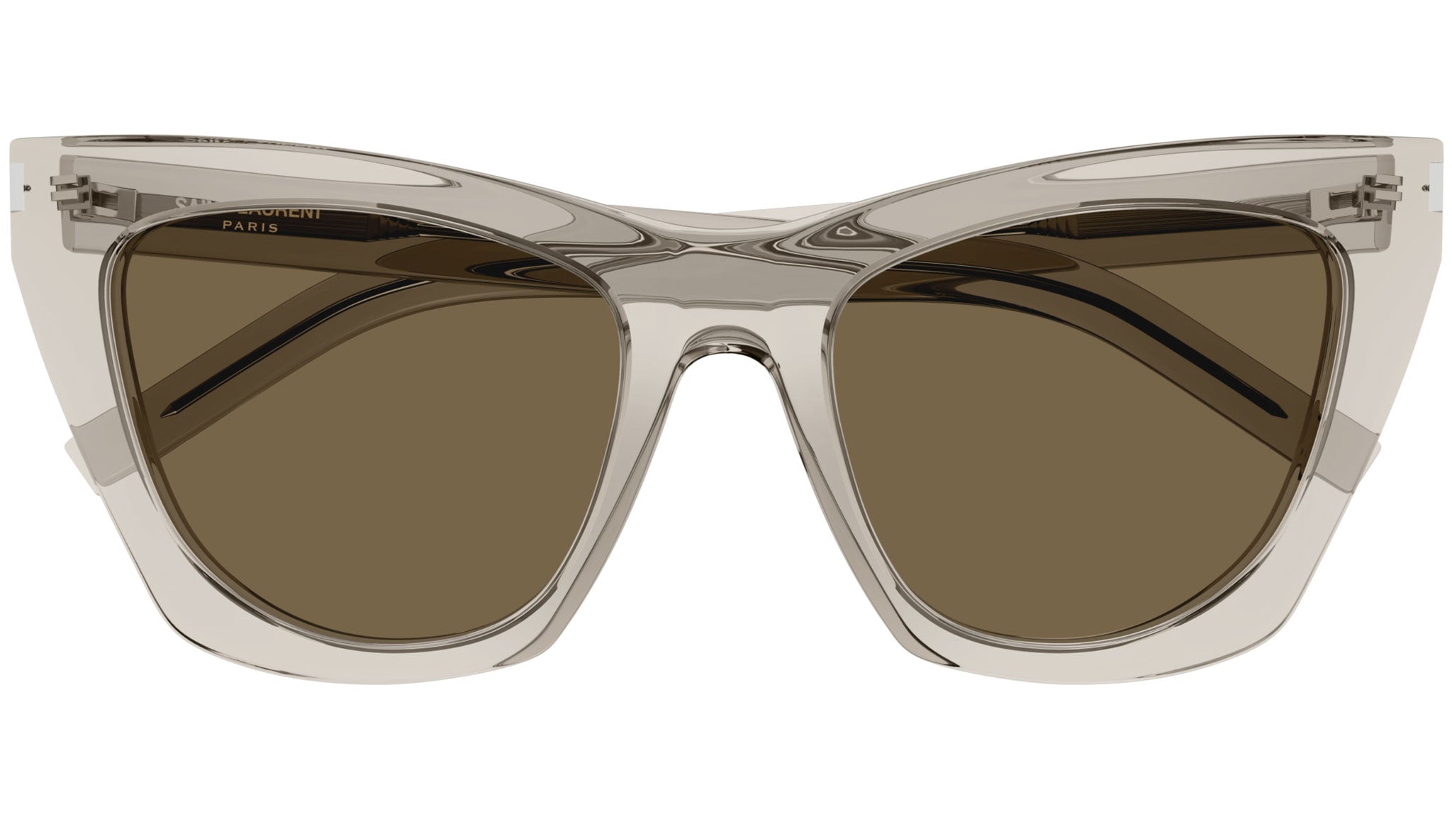 SL 214 KATE Saint Laurent Sunglasses 032 Transparent Beige  display picture 2