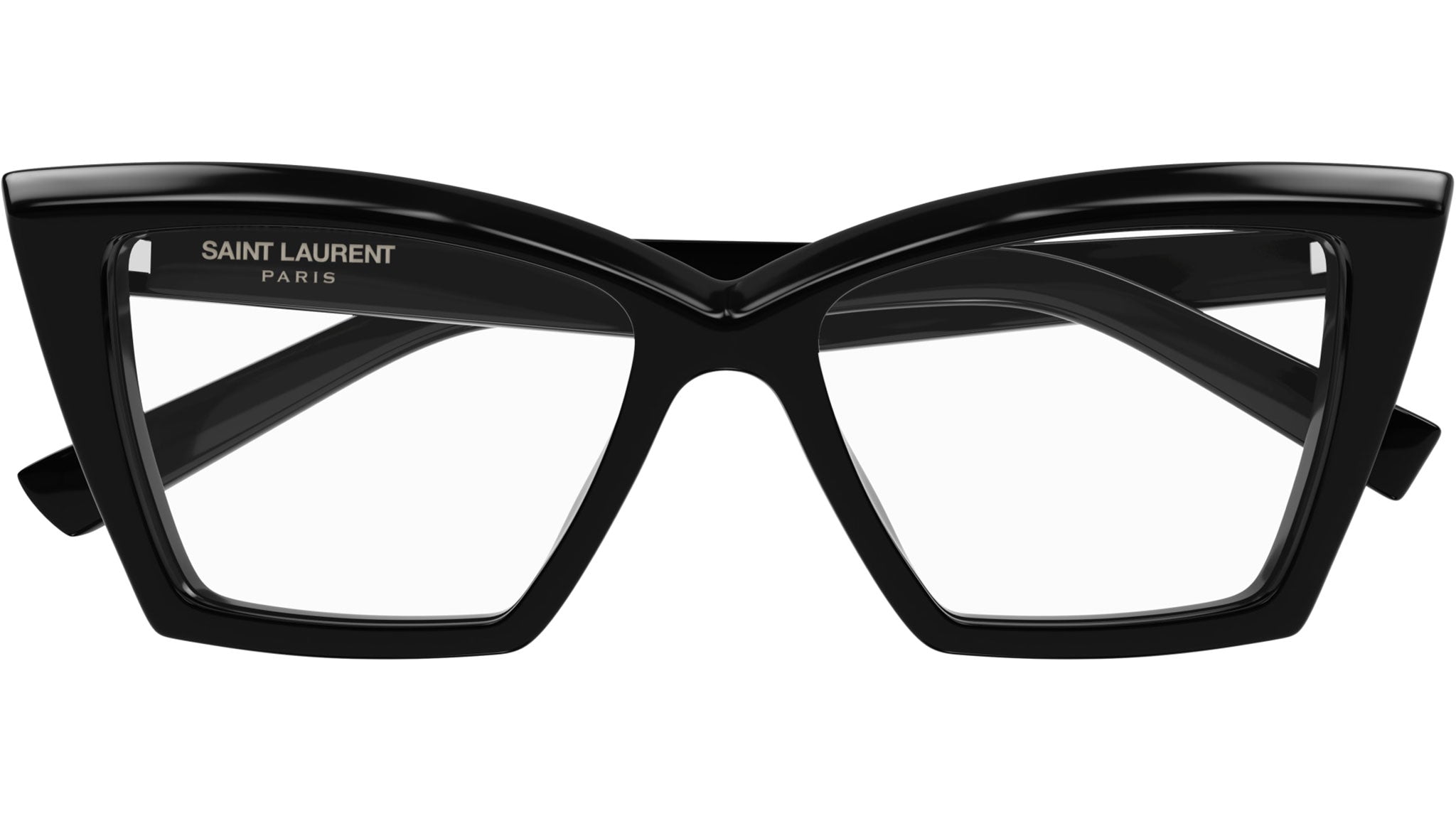 Saint Laurent SL 657 OPT 001 Shiny Black Glasses - eye-oo.com