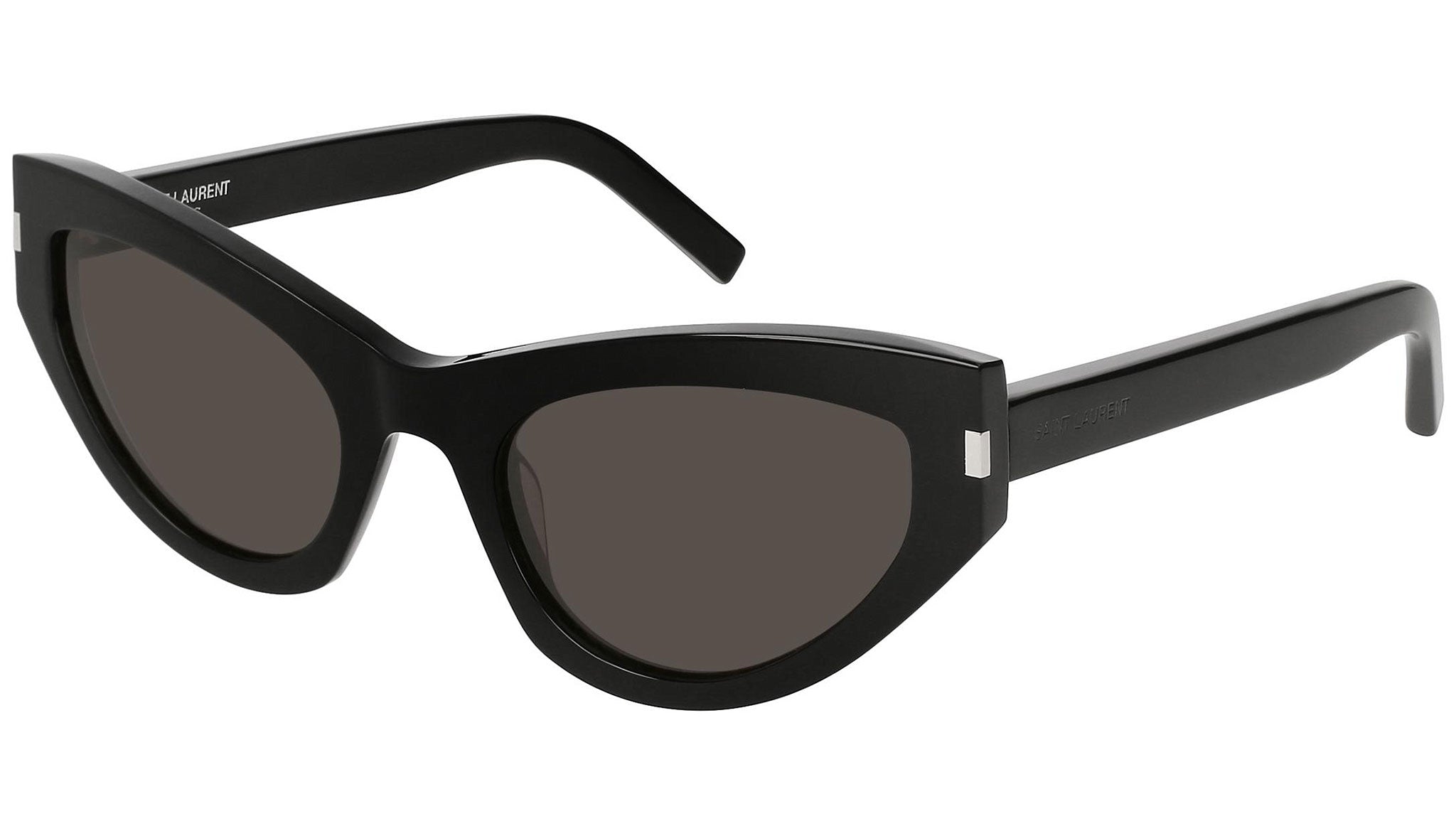 Saint Laurent SL 215 Grace 001 Shiny Black Sunglasses - eye-oo.com