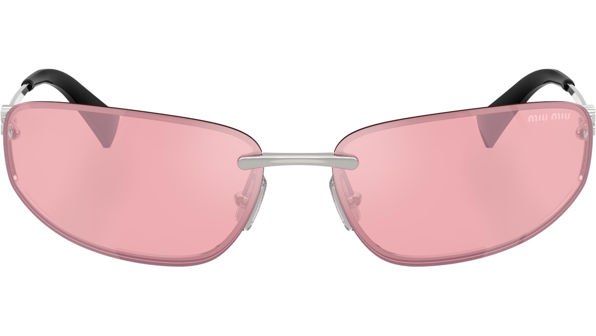 MU A50S Miu Miu Sunglasses 1BC70J Silver - eye-oo.com