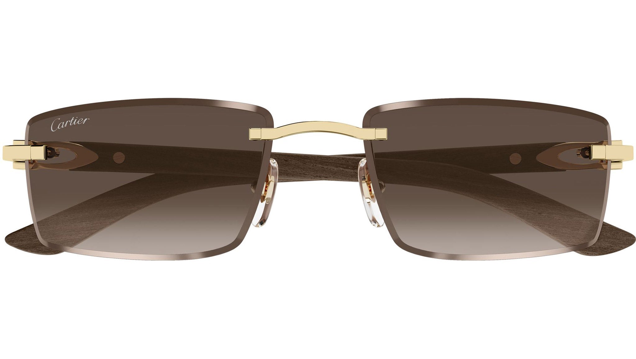 Cartier CT0582S Sunglasses 003 Shiny Gold - eye-oo.com