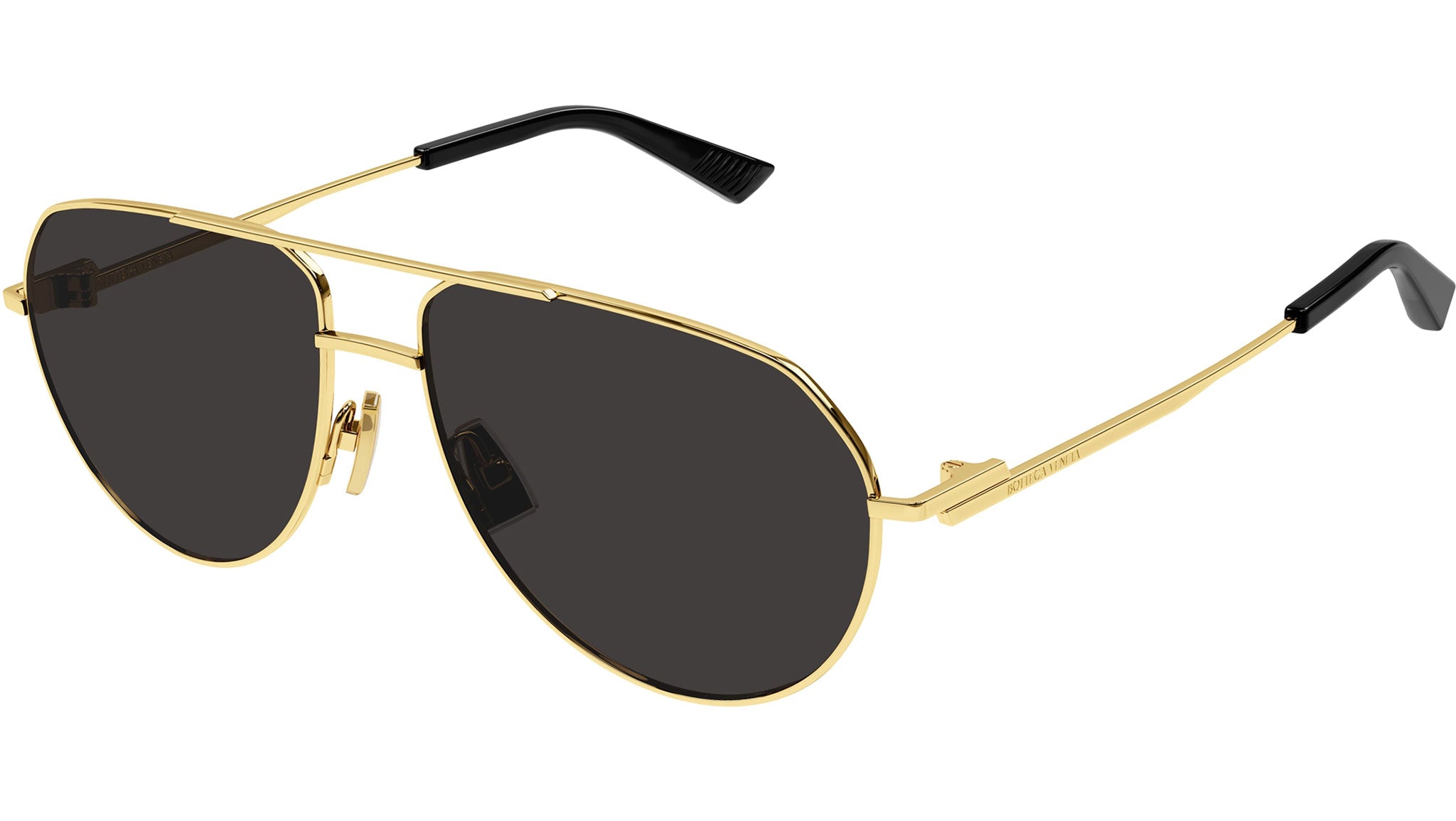 Bottega Veneta Sunglasses BV1302S 001 Shiny Gold - eye-oo.com