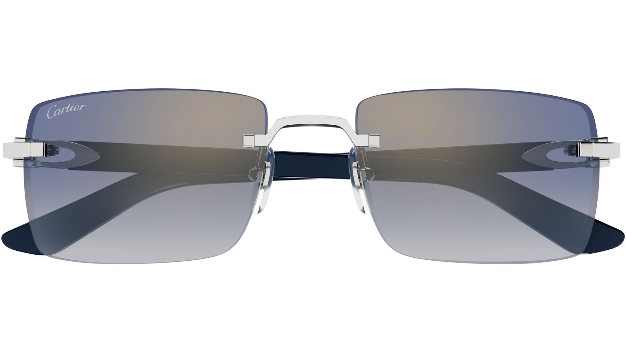 Cartier CT0579S Sunglasses Shiny Silver - eye-oo.com