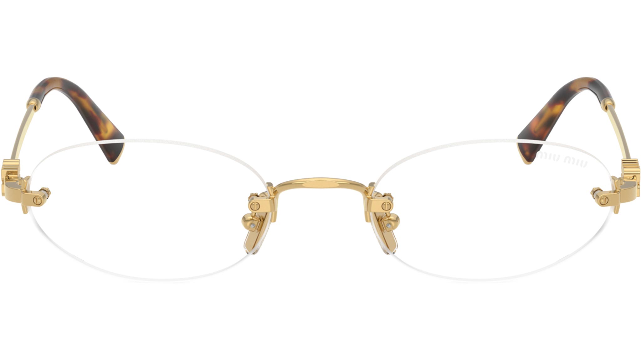 MIU MIU リング ホワイト ゴールド M MIUMIU ミュウミュウ ロゴクリア Mサイズ リング・指輪 金属製