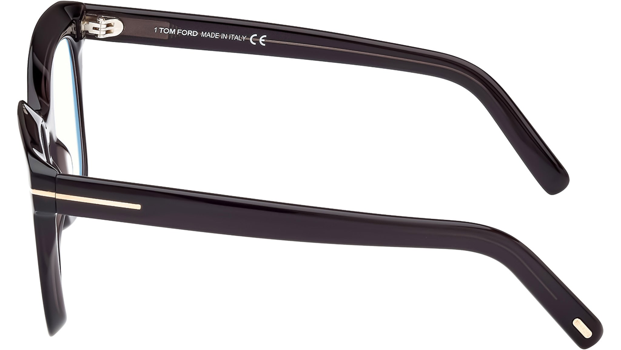 Tom Ford FT5880-B Optical Frame 020 Shiny Dark Grey Crystal 
