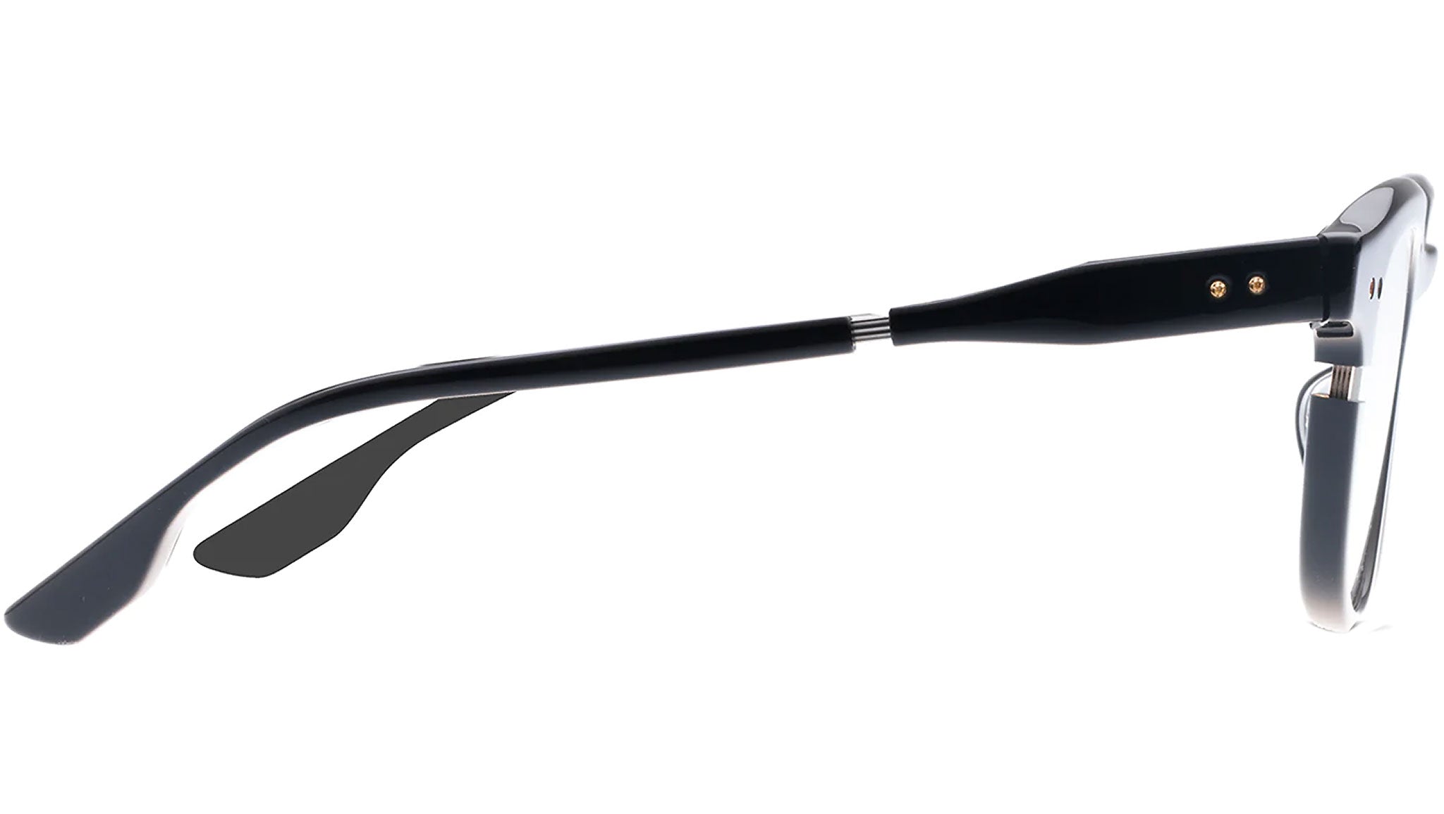 Dita Lineus DTX702 Optical Frame 01 Black White Gold - eye-oo.com