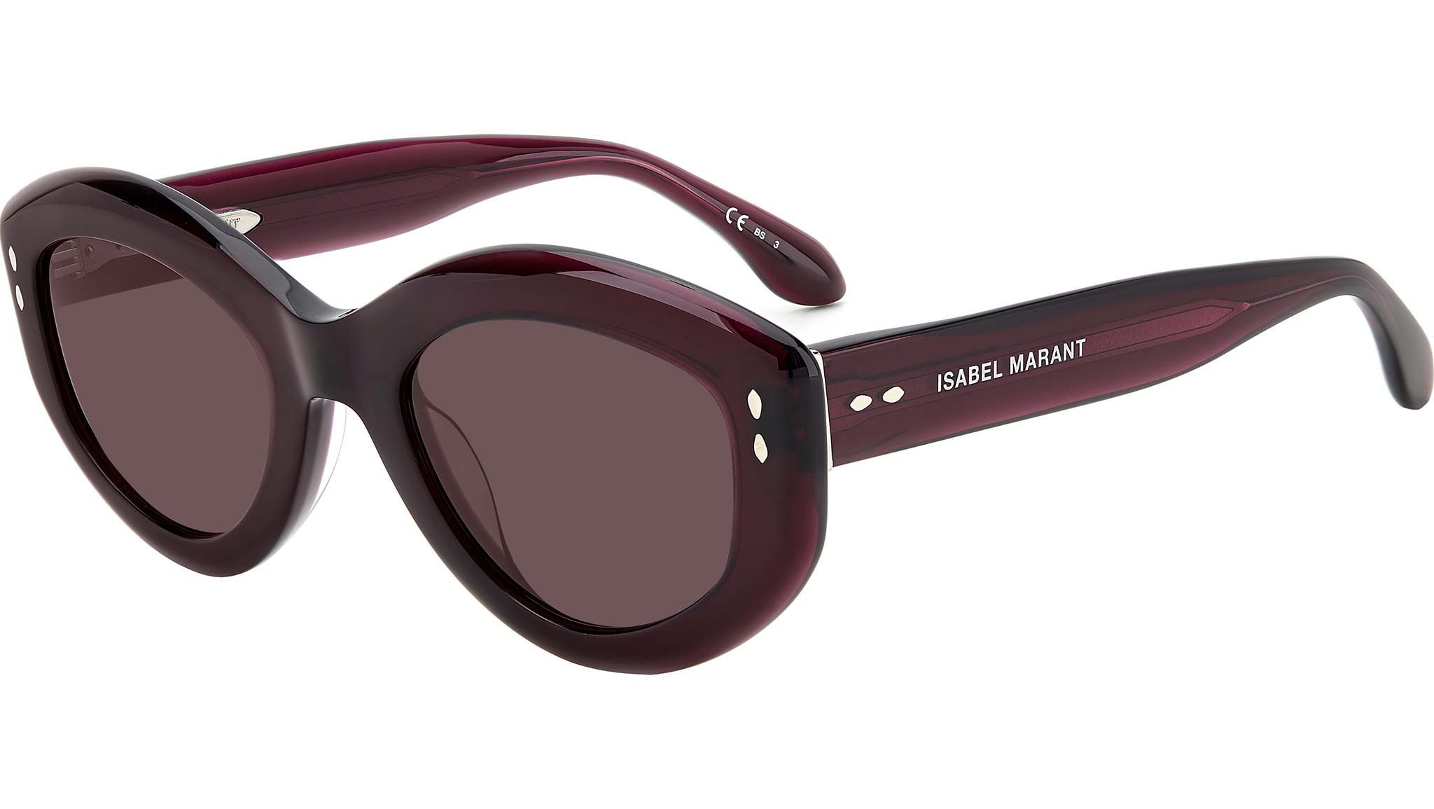 ISABEL MARANT ACETATE CAT-EYE SUNGLASSES IN PINK/PURPLE PAOLY SUNGLASSES Woman pink-grey fuchsia | ISABEL MARANT  main image 2