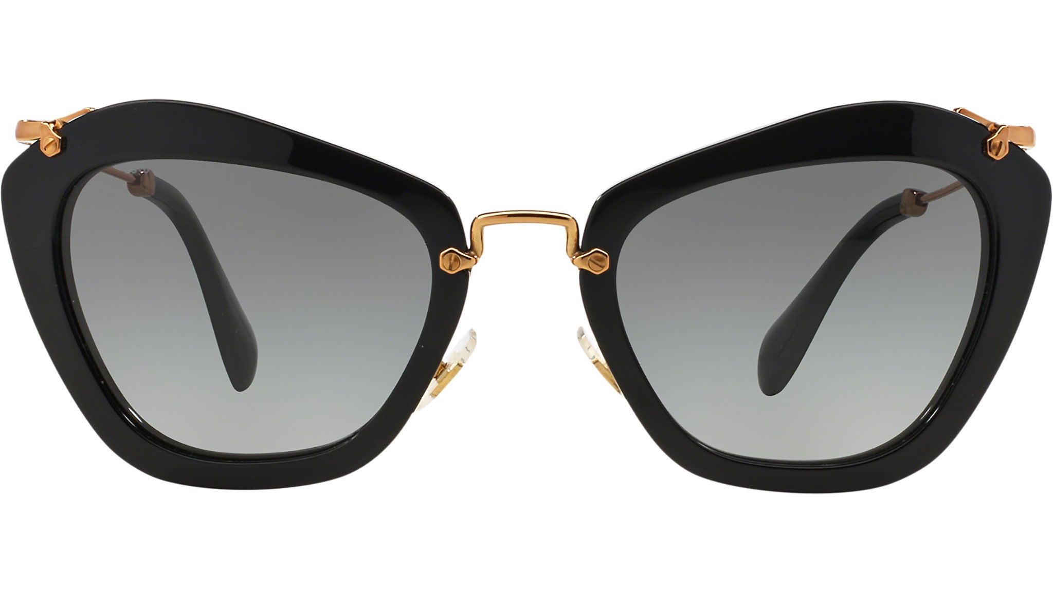 Miu Miu MU 10NS Sunglasses 1AB3M1 Black - Main Image