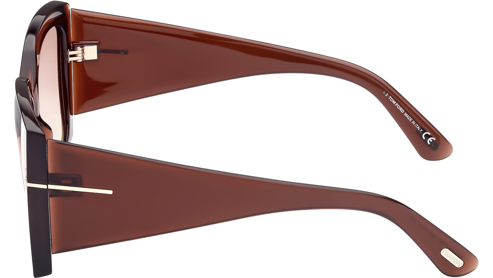 Tom Ford Jacquetta Sunglasses FT0921 48G Shiny Brown - eye 