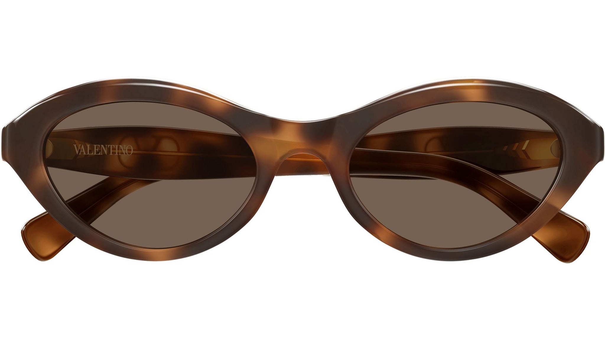 Valentino VG0008S Sunglasses 002 Havana Brown Cat Eye - eye-oo.com