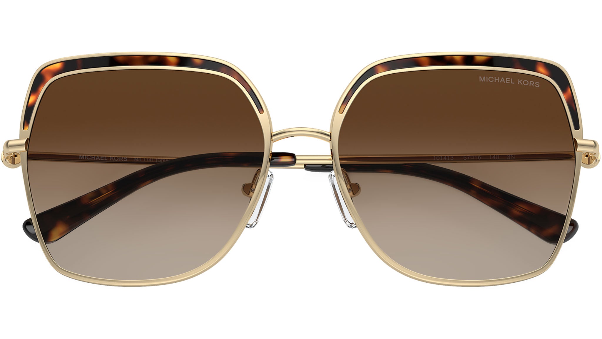 Michael Kors Greenpoint MK1141 Sunglasses 101413 Light Gold  display picture 2