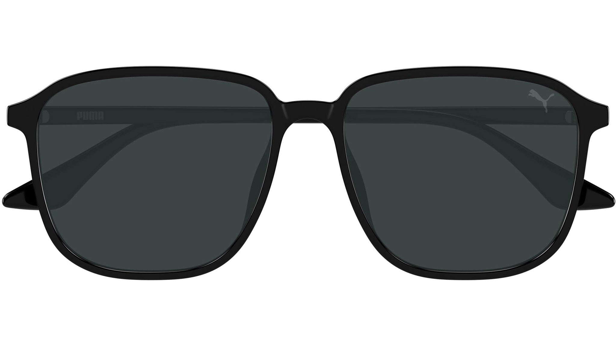 Puma PU0525SA Rectangular Sunglasses 001 Black Grey Sunglasses