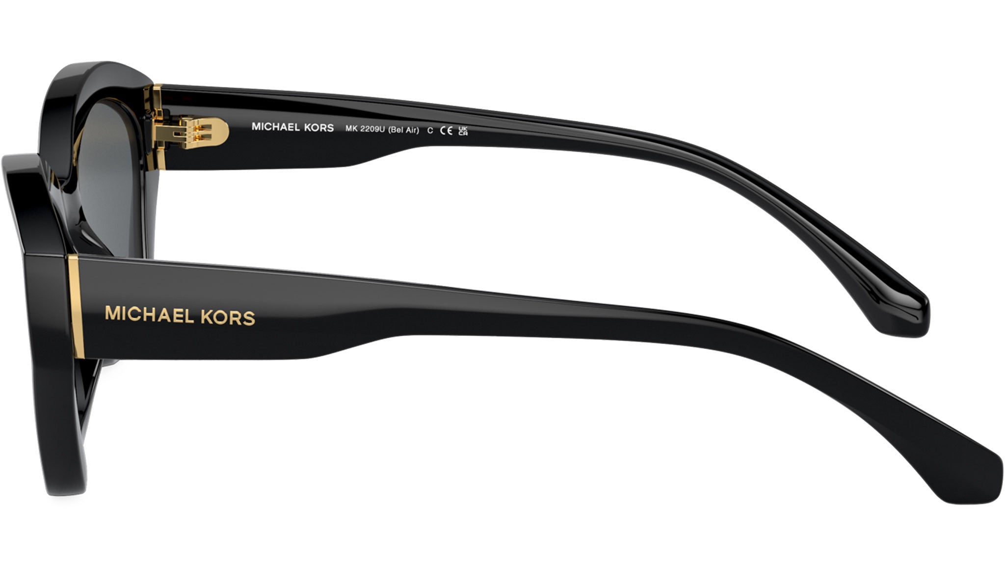 Michael Kors Bel Air MK2209U Sunglasses 300587 Black - eye  display picture 2