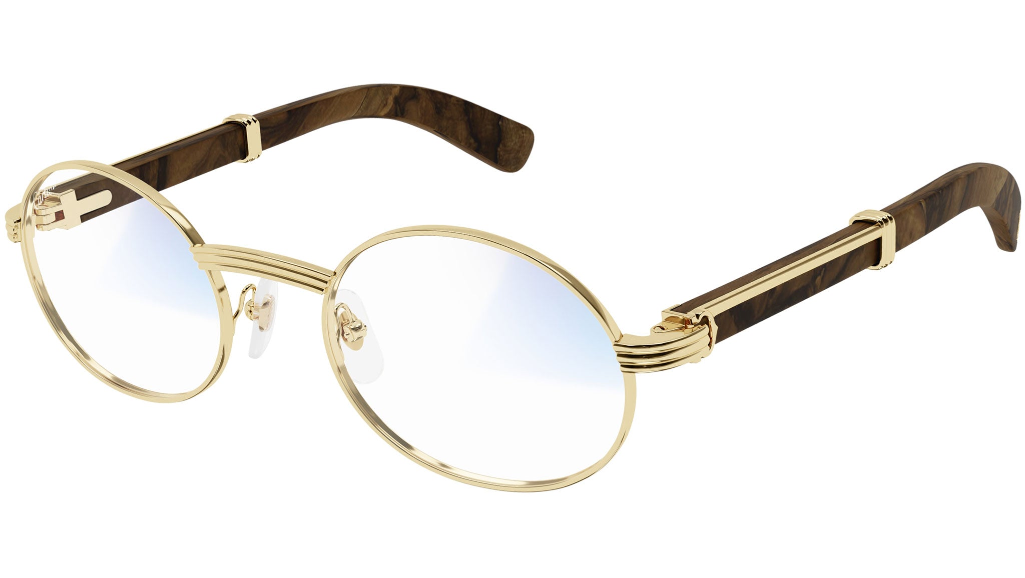 Cartier CT0464S 013 Sunglasses Shiny Gold Red - eye-oo.com
