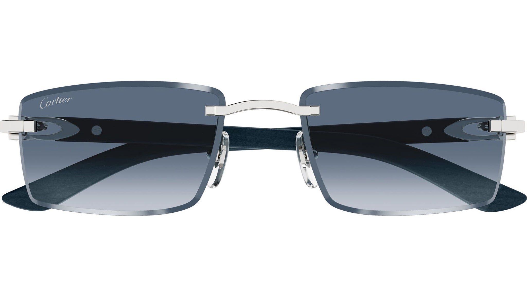 Cartier CT0582S Sunglasses 004 Shiny Silver - eye-oo.com