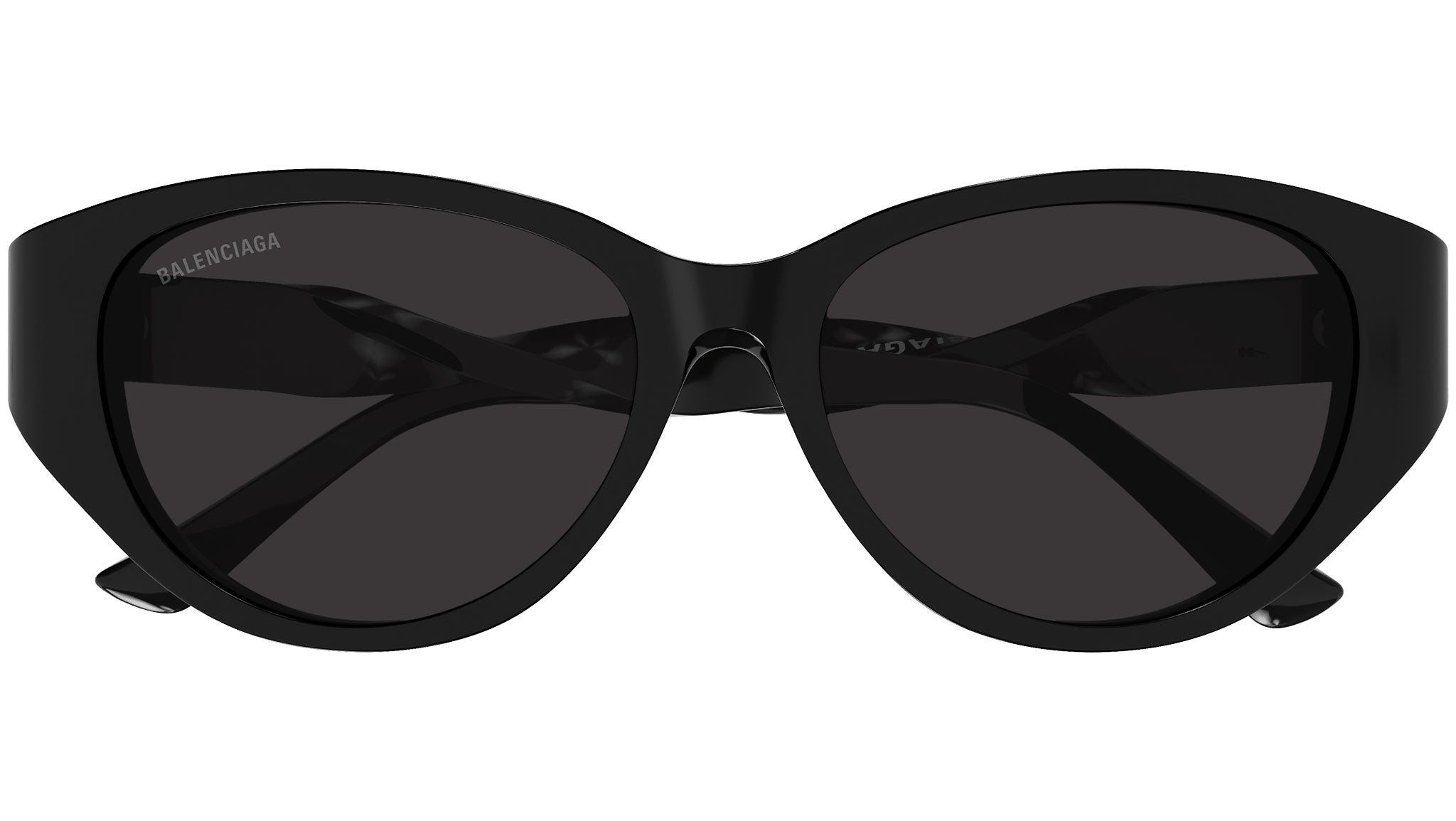 Balenciaga BB0209SA 001 Shiny Black Sunglasses - eye-oo.com