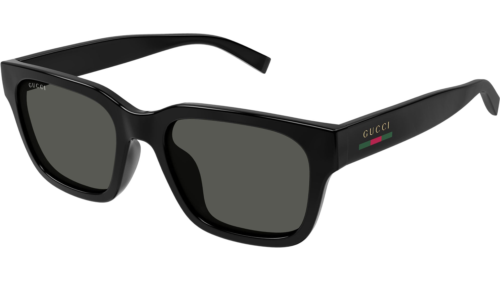 Gucci GG1857SK 001 Rectangular Sunglasses Black - eye-oo.com