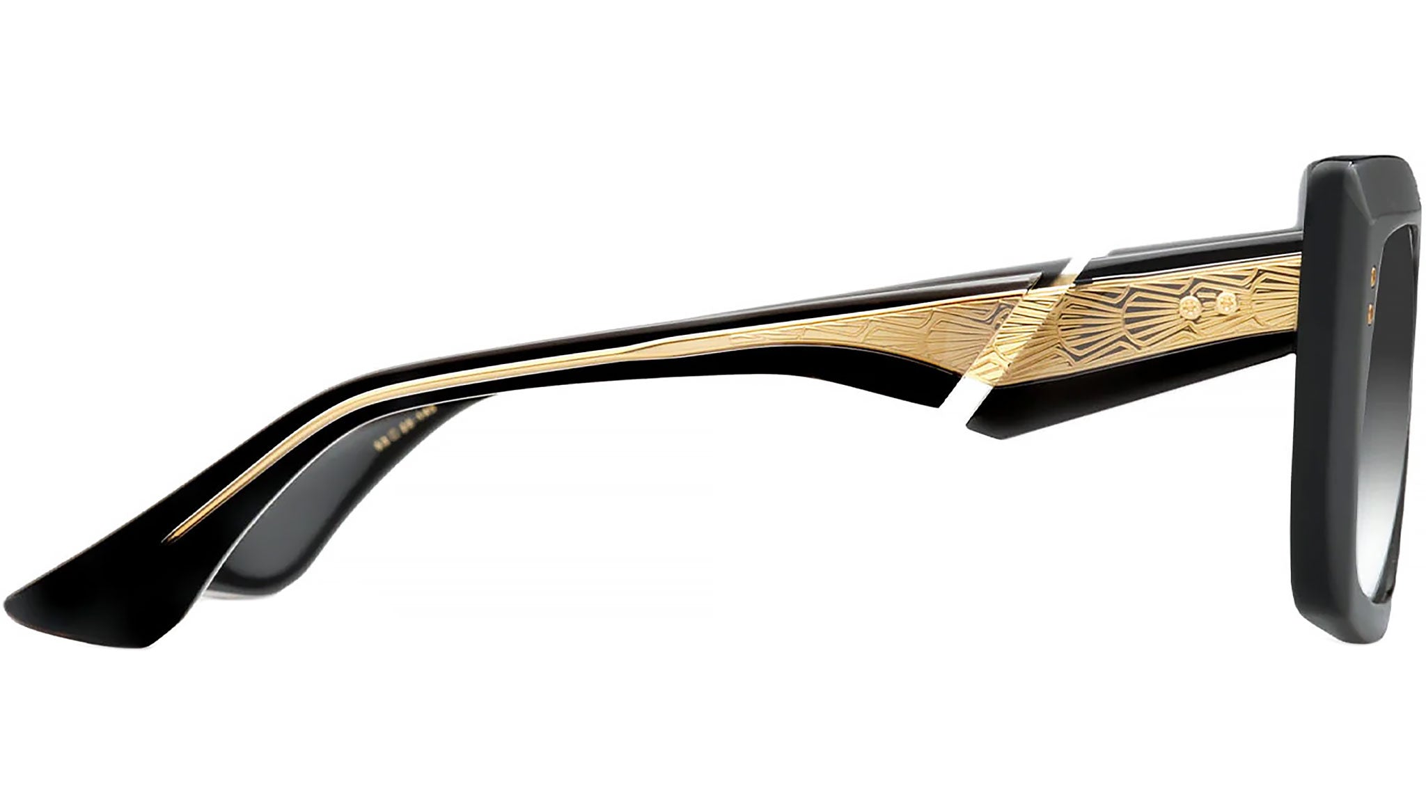 Dita Mahine DTS437 Sunglasses 01 Black / Yellow Gold - eye  display picture 2