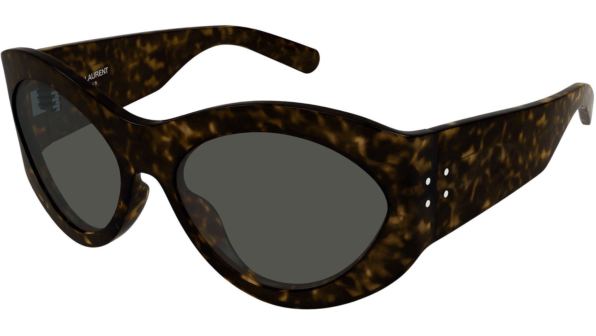 Saint Laurent Brown Tortoiseshell Sunglasses with black Lenses Saint Laurent SL M144 002 Sunglasses - US main image 4