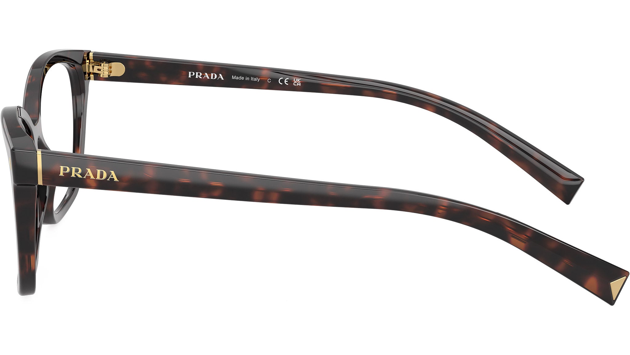 PR 15ZV Prada Glasses 17N1O1 Root Tortoise - eye-oo.com
