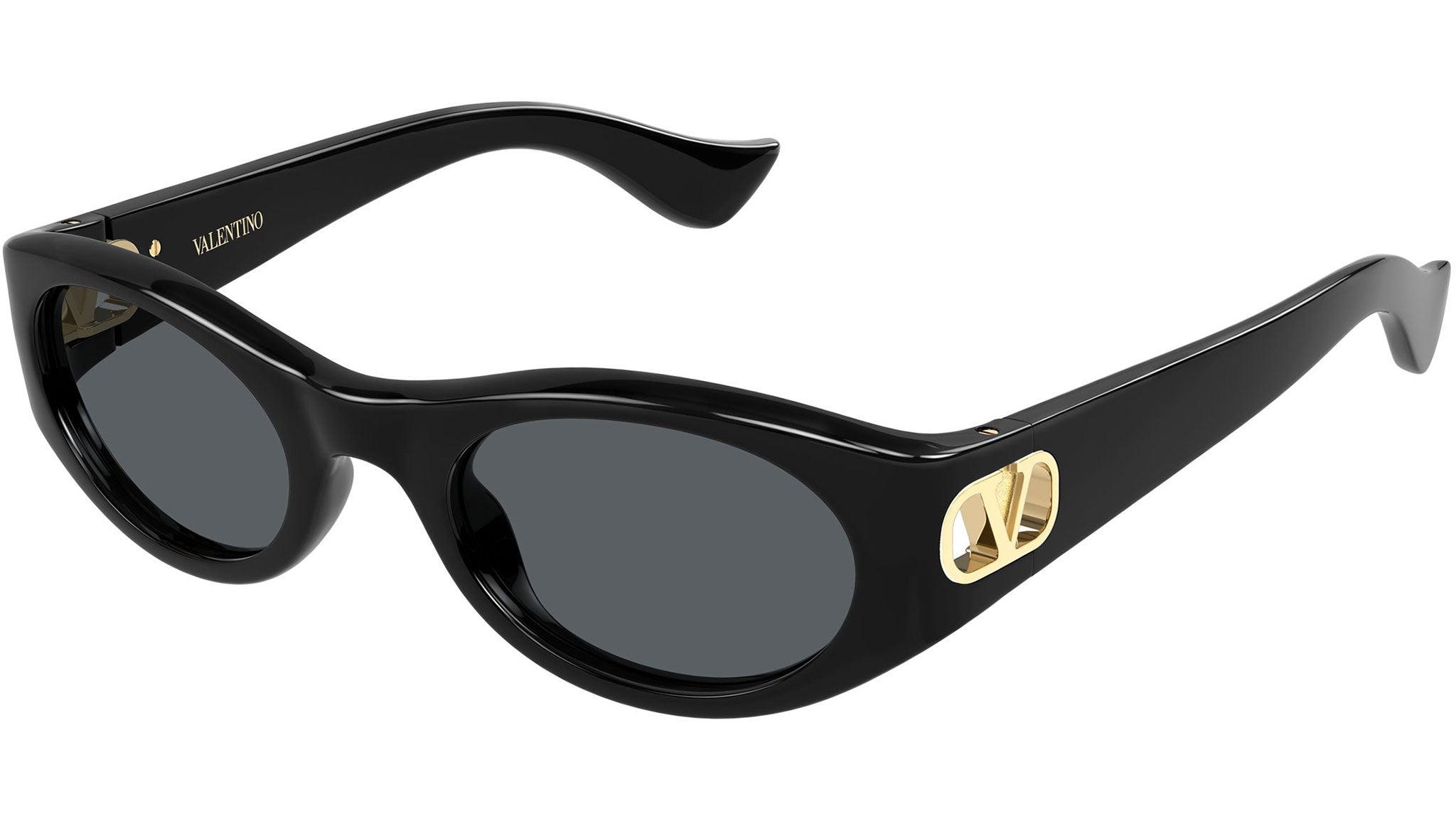 Valentino V3094/S 0807 130 black sunglasses with rhinestones Valentino Garavani VLogo Signature 53mm Rectangular  main image 3
